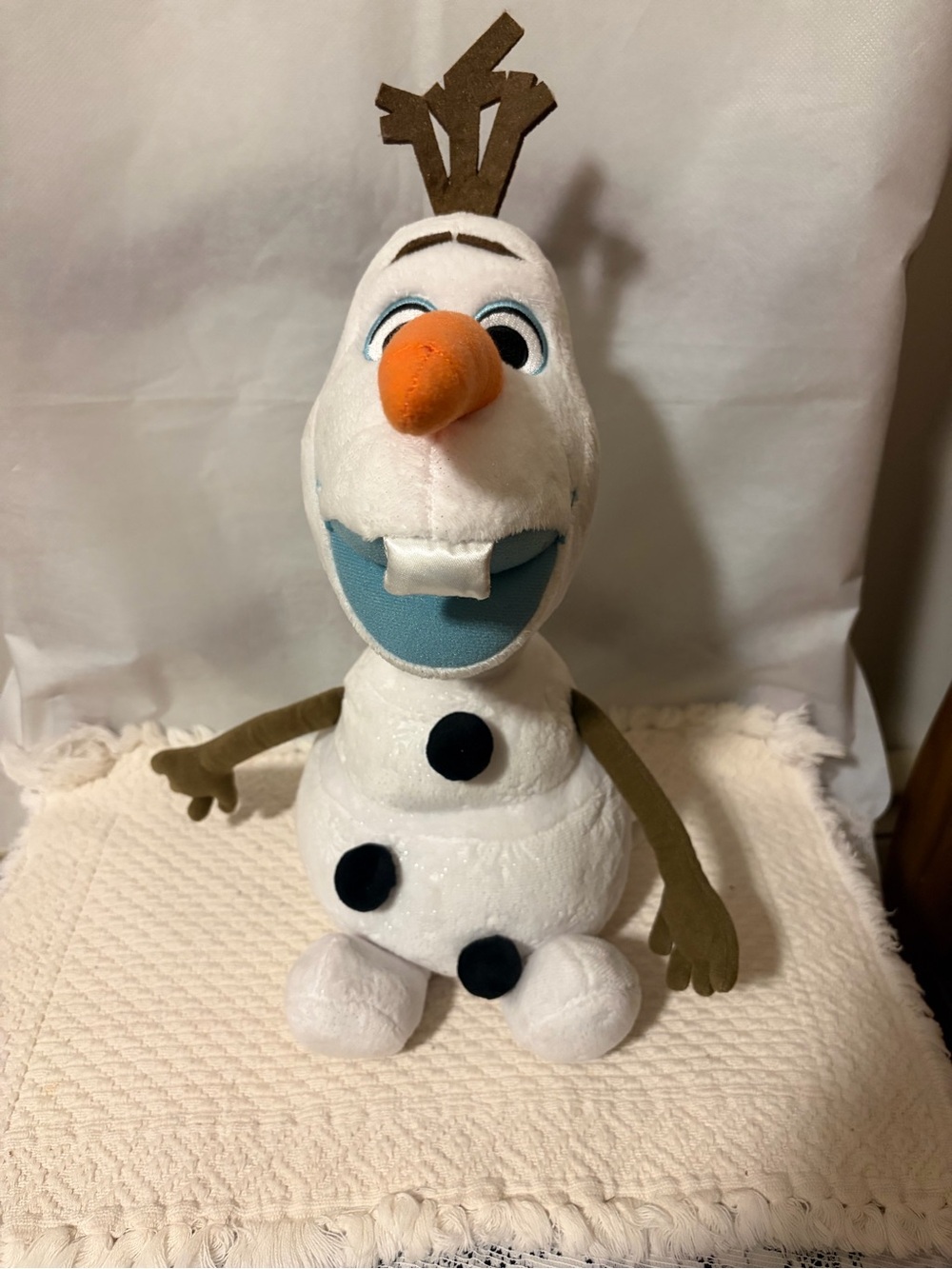 Disney Olaf Plush - White, Orange, Blue & Brown Snowman
